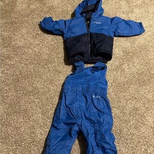 Columbia Two-Tone Blue Snowsuit Set